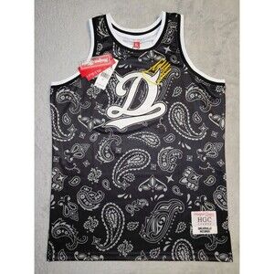 Headgear Classics Basketball Jersey Dreamville Records Born Sinner Paisley Sz XL